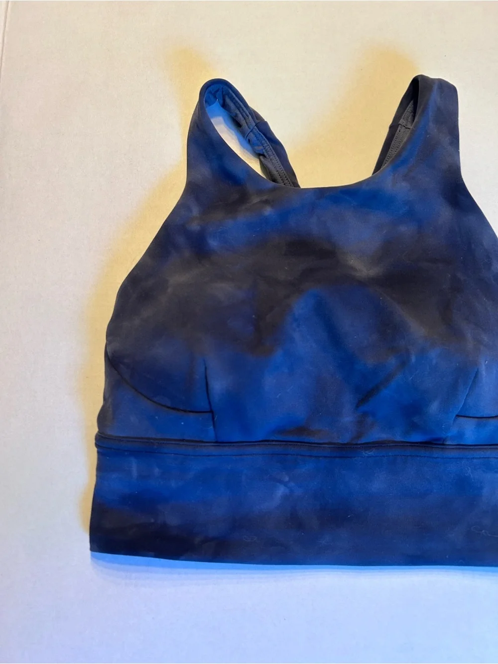 Lululemon Wunder Train Longline Bra Diamond Dye Naval Blue Size 2